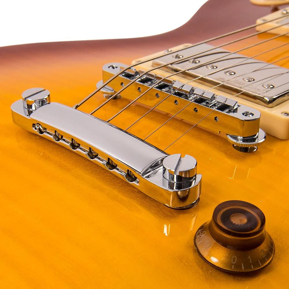 Vintage V100 Reissued Elektro Gitar - Lemon Drop