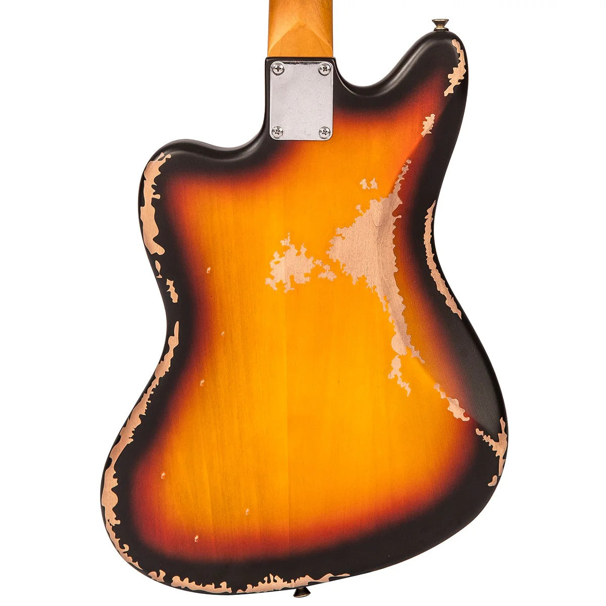 Vintage V65 ICON Vibrato Elektro Gitar - Distressed Sunburst