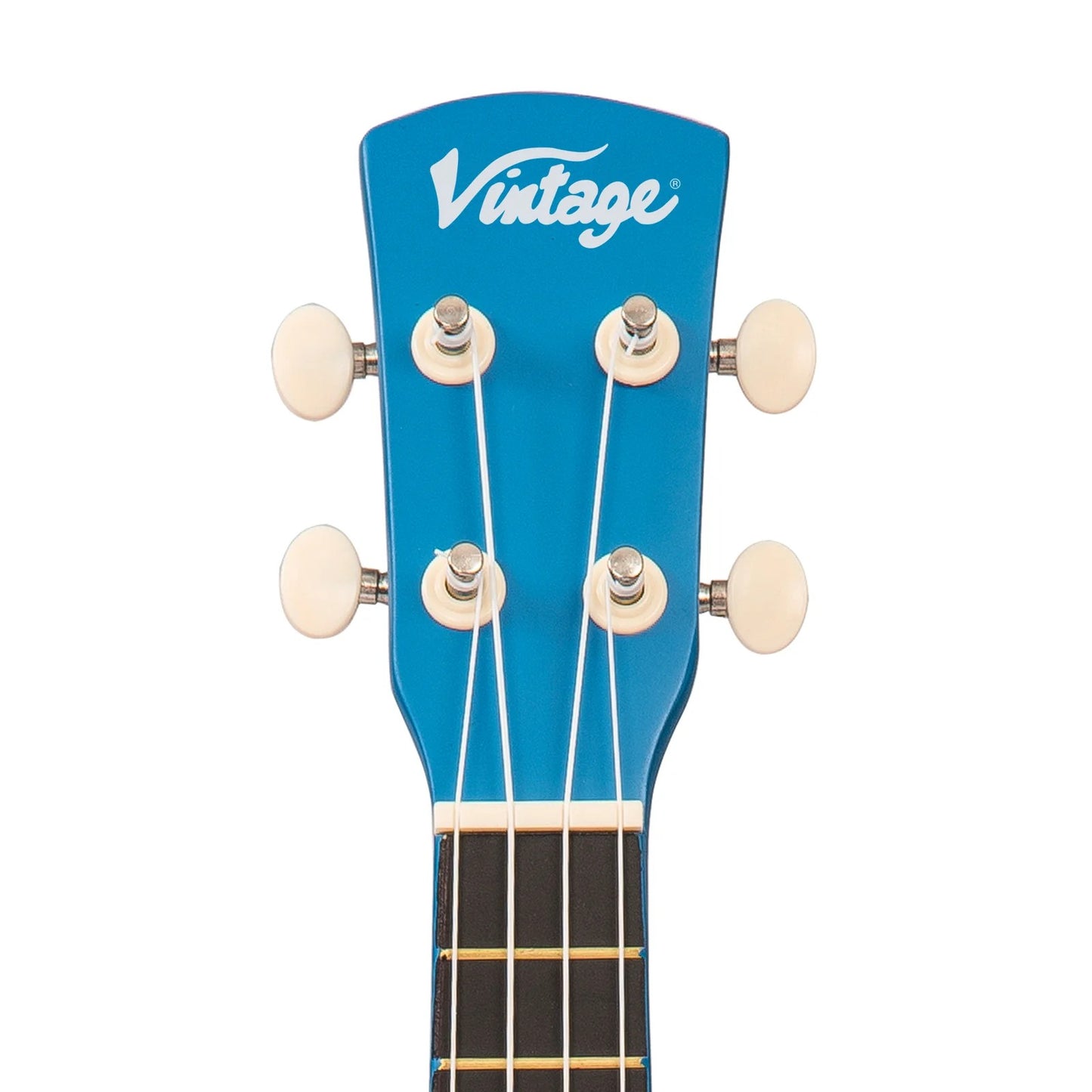 Vintage Laka Rainbow Soprano Ukulele - Blue