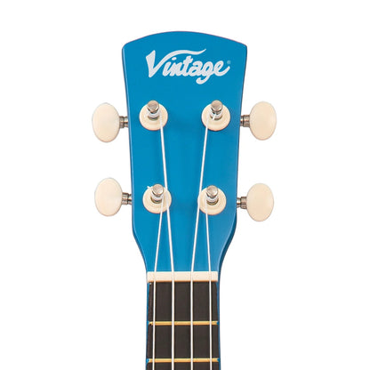 Vintage Laka Rainbow Soprano Ukulele - Blue