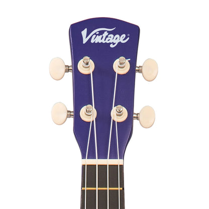 Vintage Laka Rainbow Soprano Ukulele - Indigo