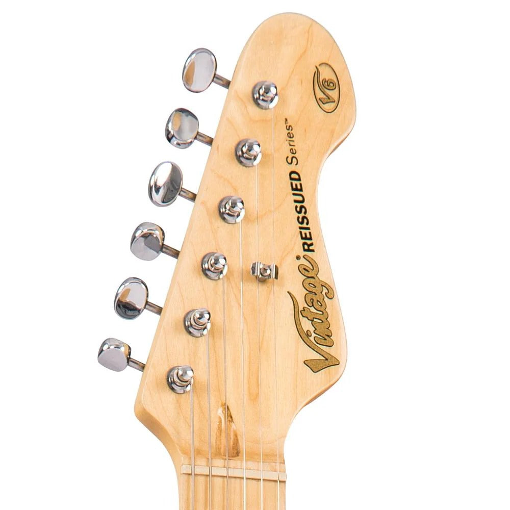 Vintage V6H Reissued Elektro Gitar - Boulevard Black