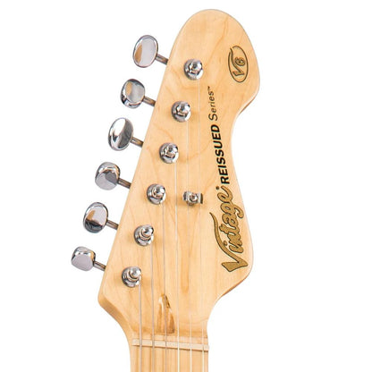 Vintage V6H Reissued Elektro Gitar - Boulevard Black