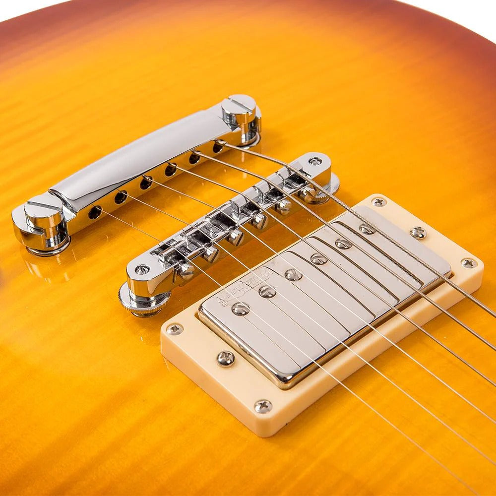 Vintage V100 Reissued Elektro Gitar - Lemon Drop
