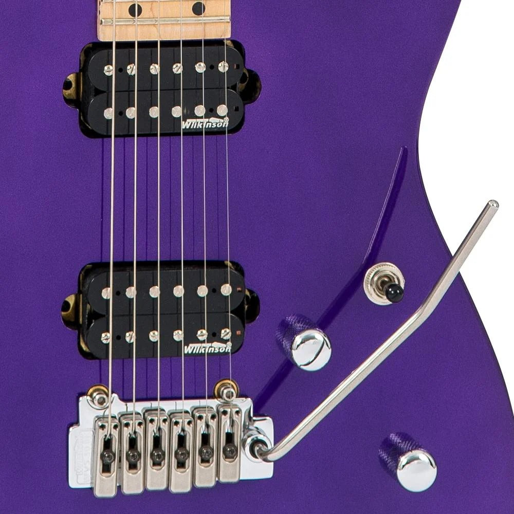 Vintage V6M24 Reissued Elektro Gitar - Pasadena Purple
