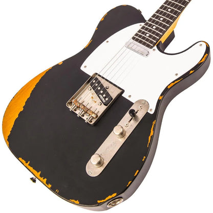 Vintage V62 ICON Elektro Gitar - Distressed Black