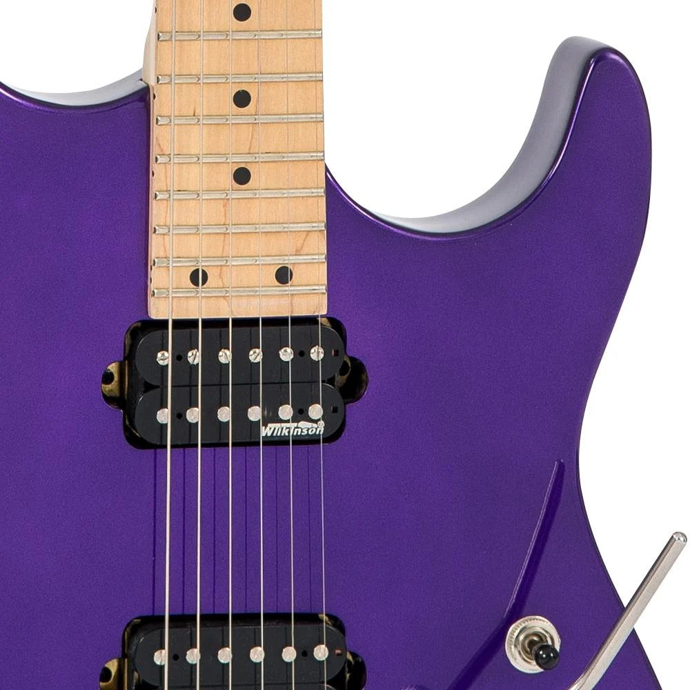 Vintage V6M24 Reissued Elektro Gitar - Pasadena Purple