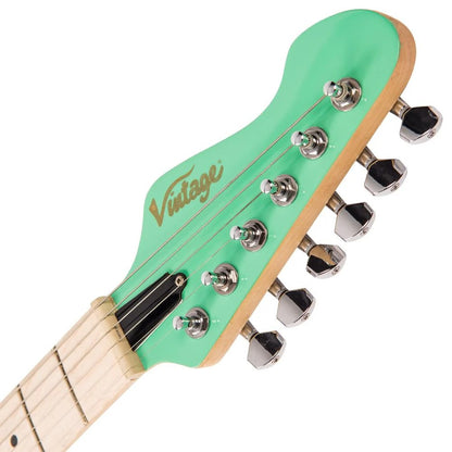 Vintage V6M24 Reissued Elektro Gitar - Ventura Green