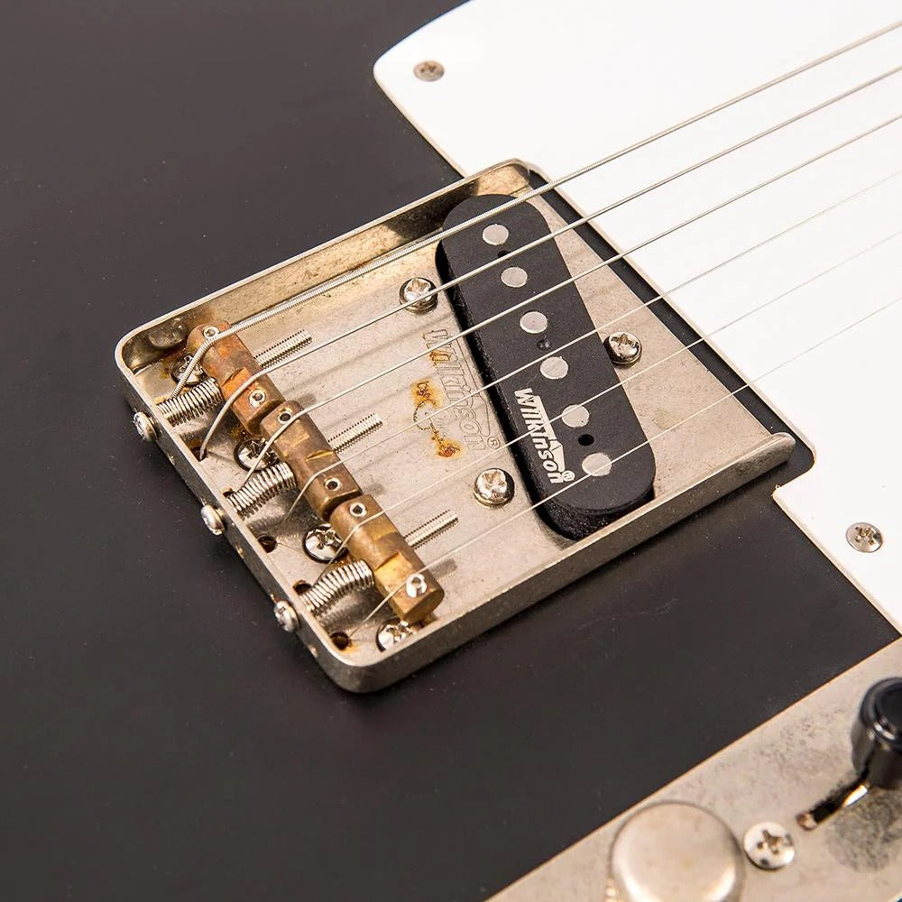 Vintage V62 ICON Elektro Gitar - Distressed Black