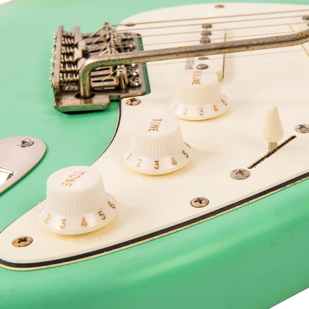 Vintage V6 ICON Elektro Gitar - Distressed Ventura Green