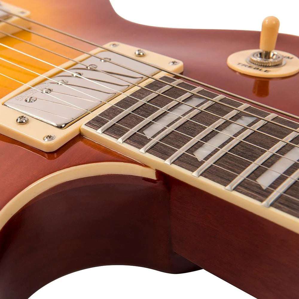 Vintage V100 Reissued Elektro Gitar - Lemon Drop