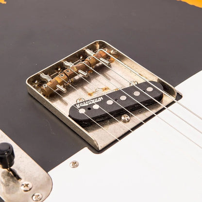 Vintage V62 ICON Elektro Gitar - Distressed Black