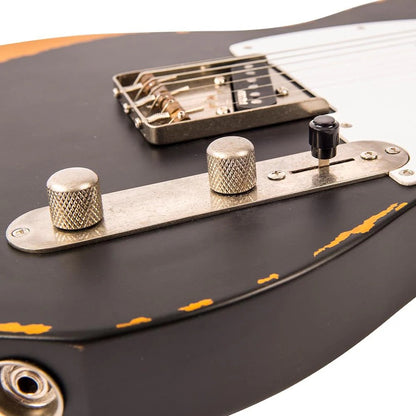 Vintage V62 ICON Elektro Gitar - Distressed Black