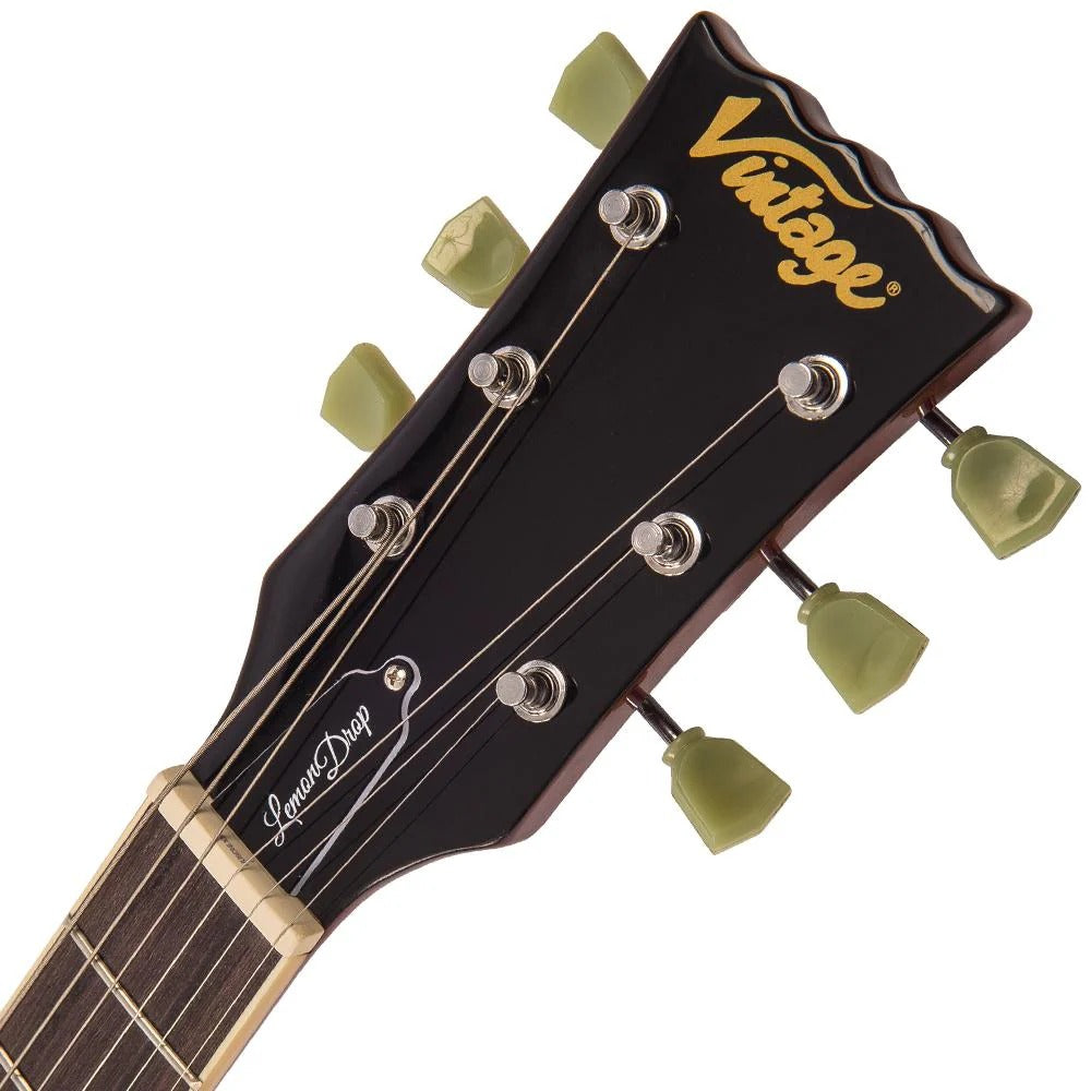 Vintage V100 Reissued Elektro Gitar - Lemon Drop