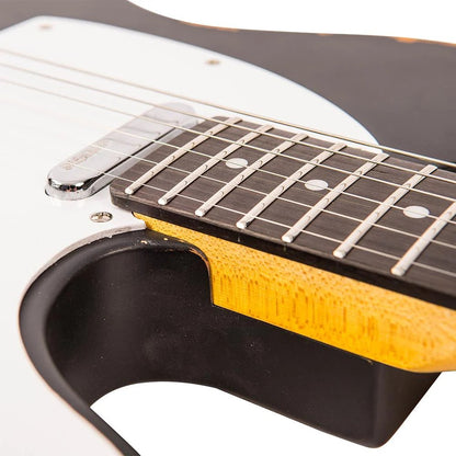 Vintage V62 ICON Elektro Gitar - Distressed Black