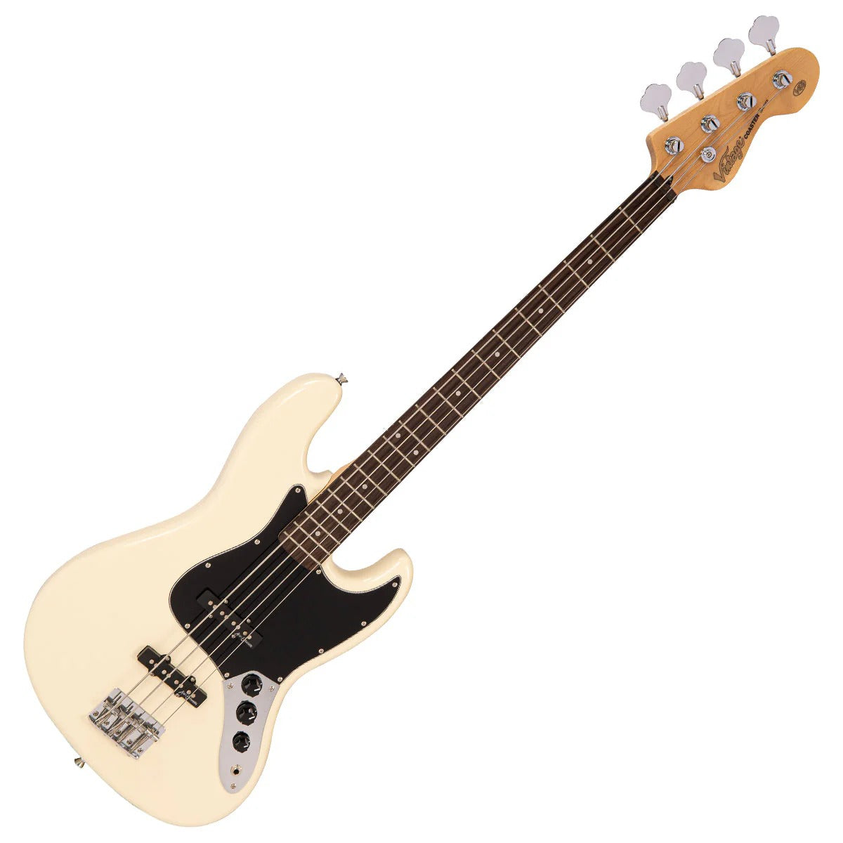 Vintage V49 Coaster 4 Telli Bas Gitar - Vintage White