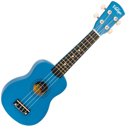 Vintage Laka Rainbow Soprano Ukulele - Blue