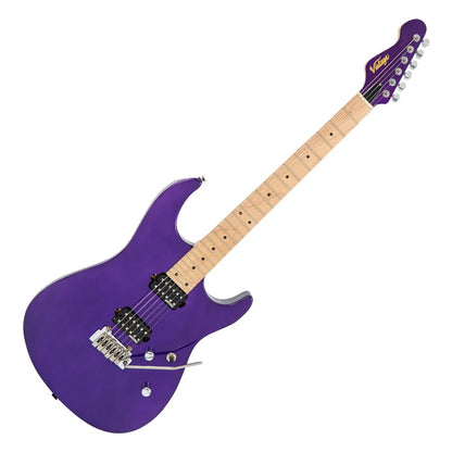 Vintage V6M24 Reissued Elektro Gitar - Pasadena Purple