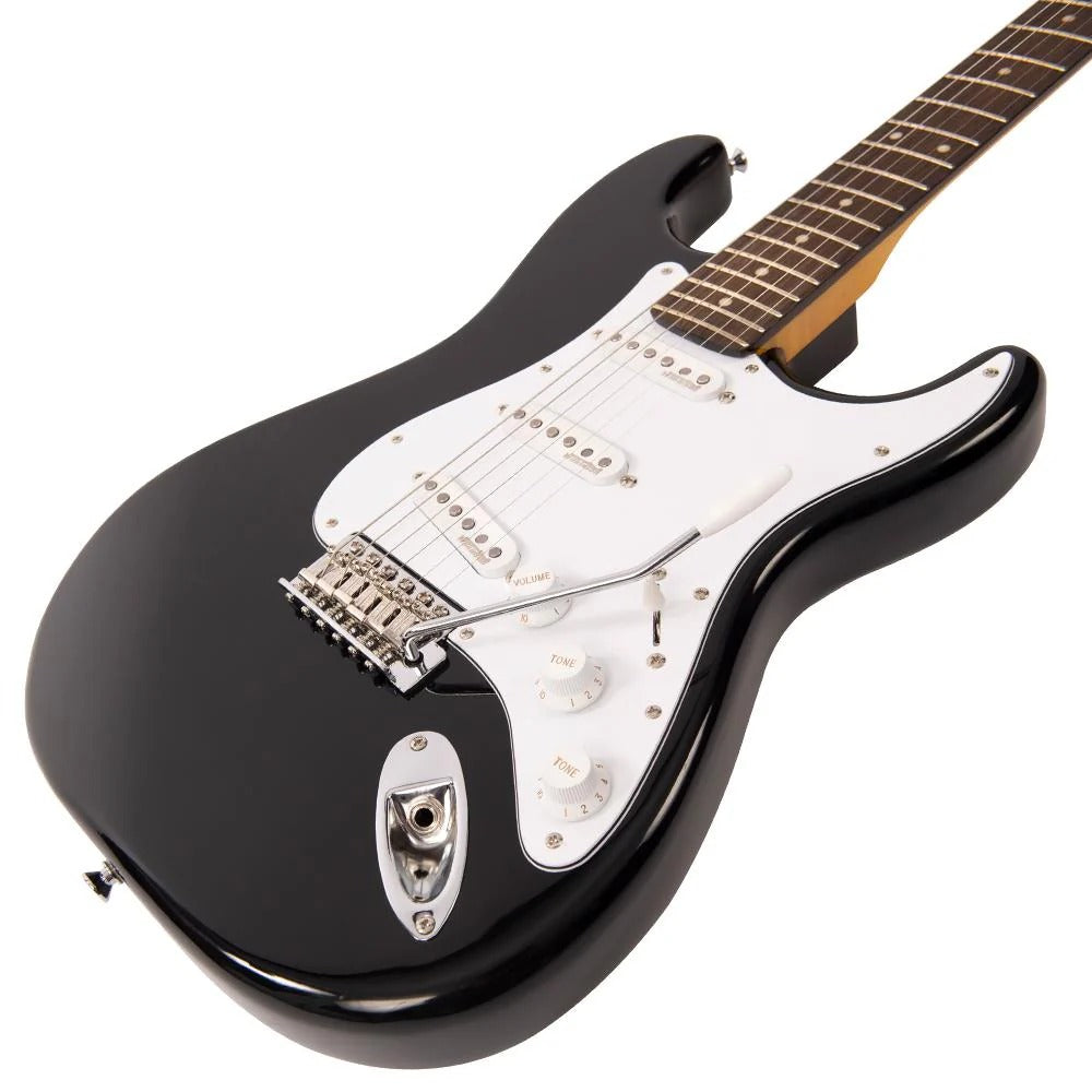 Vintage V6 Reissued Elektro Gitar - Boulevard Black