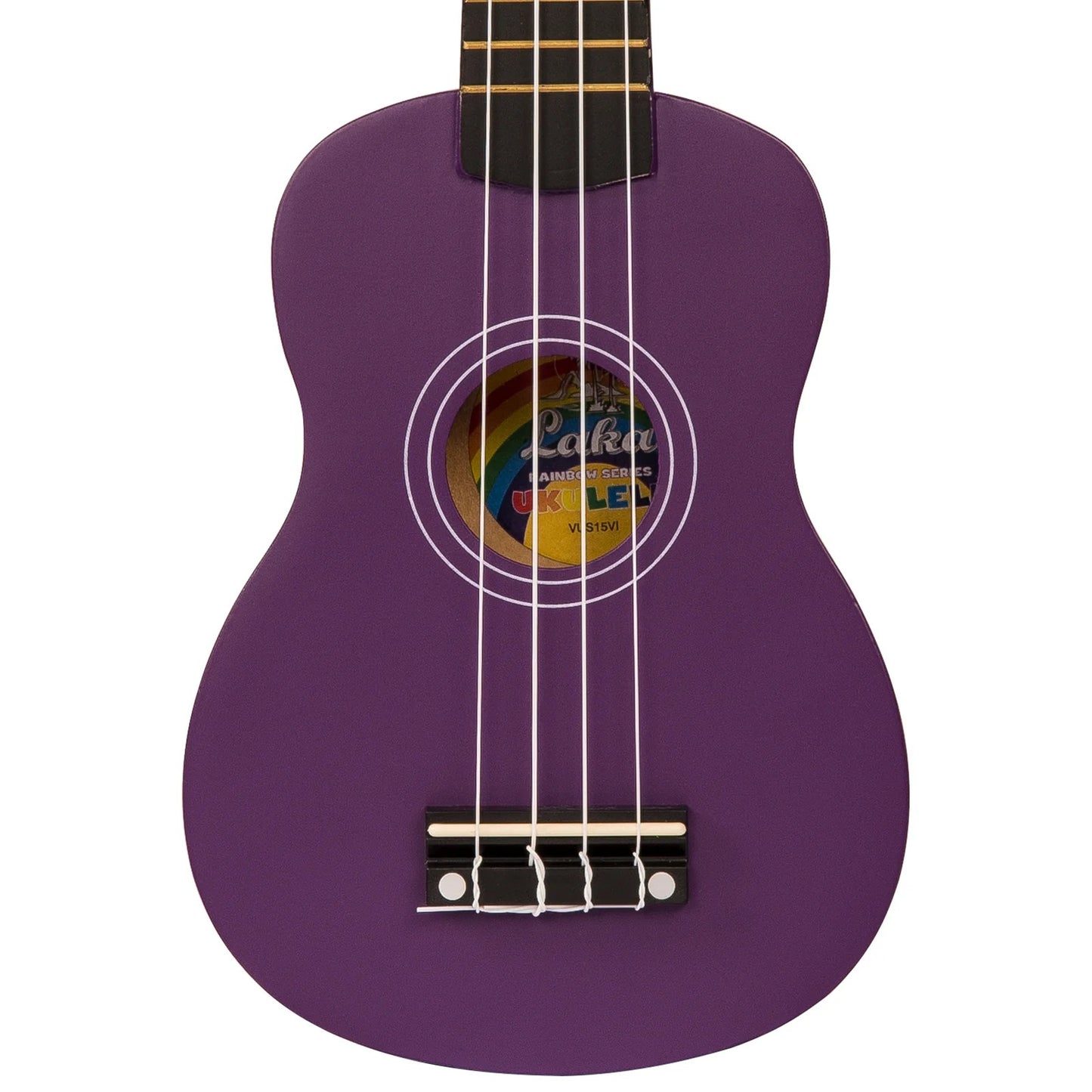 Vintage Laka Rainbow Soprano Ukulele - Violet