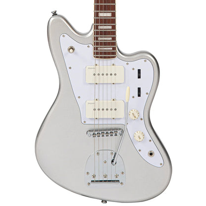 Vintage REVO Surfmaster 90 Elektro Gitar - Metallic Silver