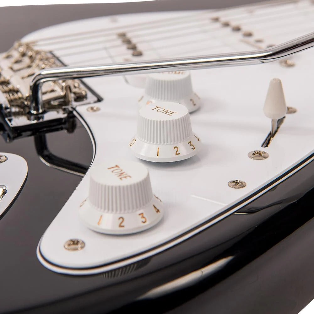 Vintage V6 Reissued Elektro Gitar - Boulevard Black