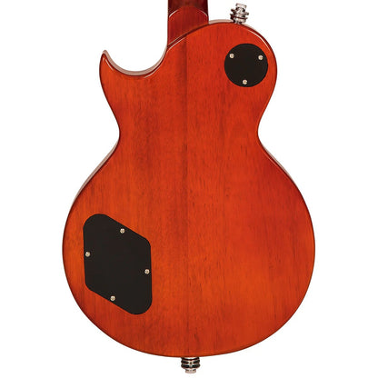 Vintage V100 Reissued Elektro Gitar - Flamed Amber