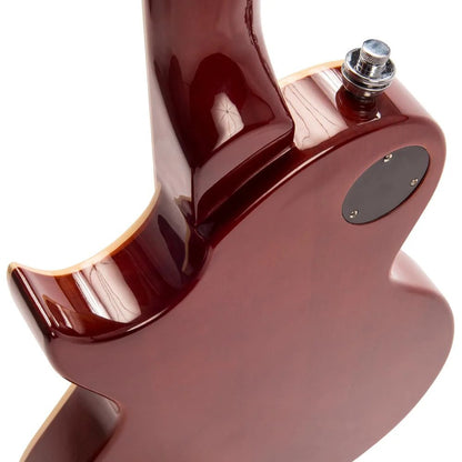 Vintage V100 Reissued Elektro Gitar - Flamed Amber