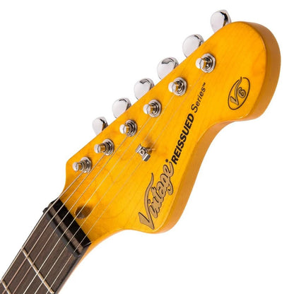 Vintage V6 Reissued Elektro Gitar - Boulevard Black