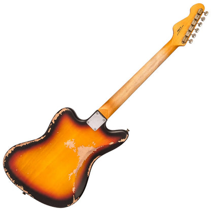 Vintage V65 ICON Vibrato Elektro Gitar - Distressed Sunburst