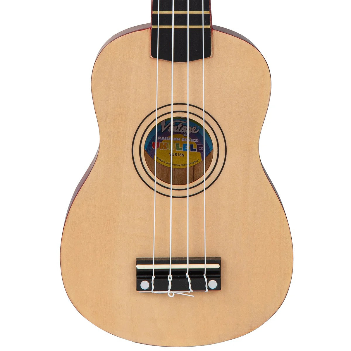 Vintage Laka Rainbow Soprano Ukulele - Natural