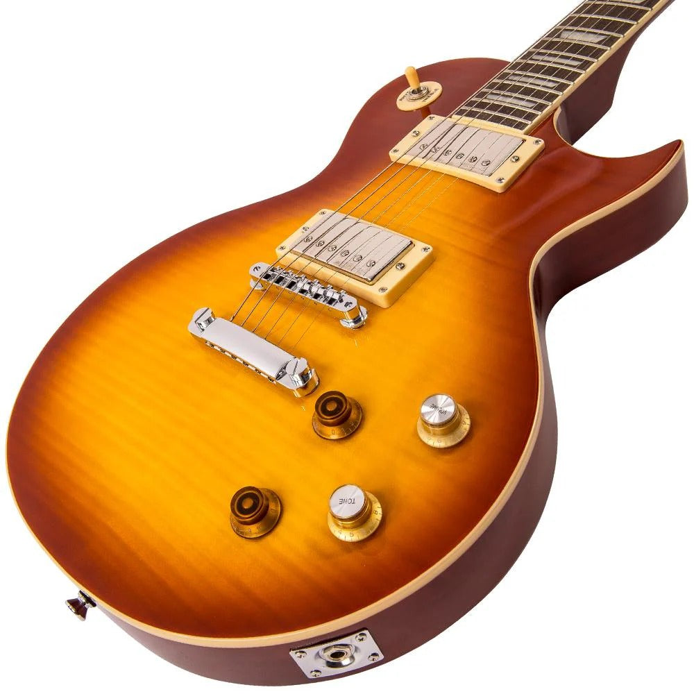 Vintage V100 Reissued Elektro Gitar - Lemon Drop