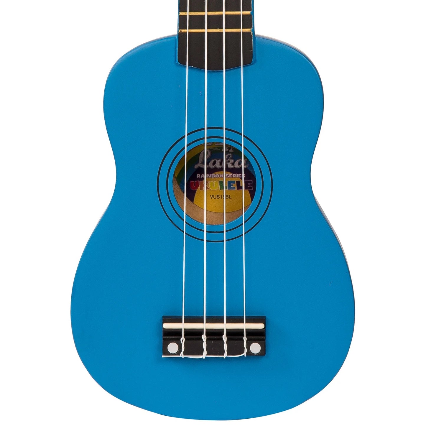 Vintage Laka Rainbow Soprano Ukulele - Blue