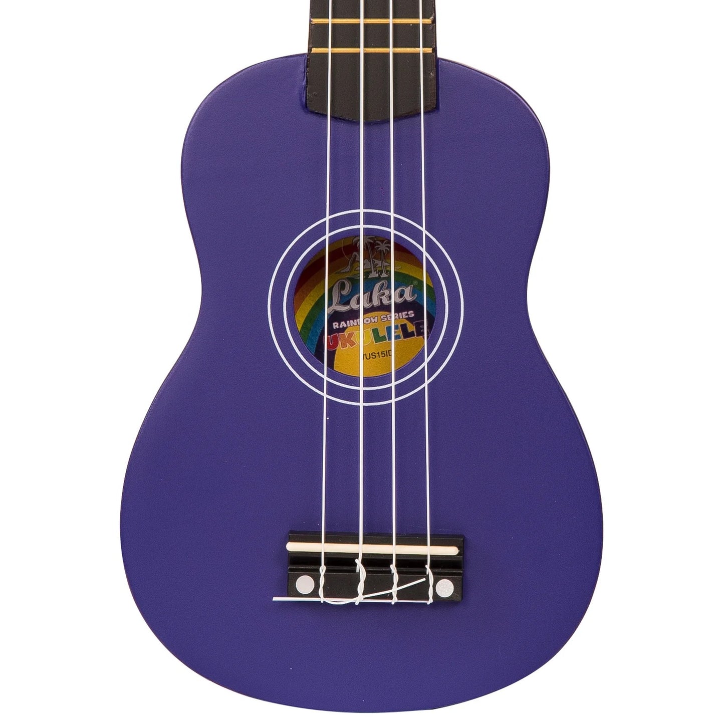 Vintage Laka Rainbow Soprano Ukulele - Indigo