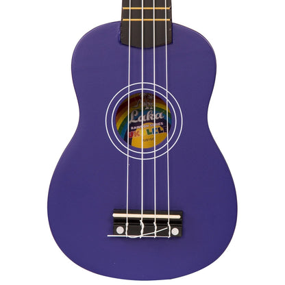 Vintage Laka Rainbow Soprano Ukulele - Indigo