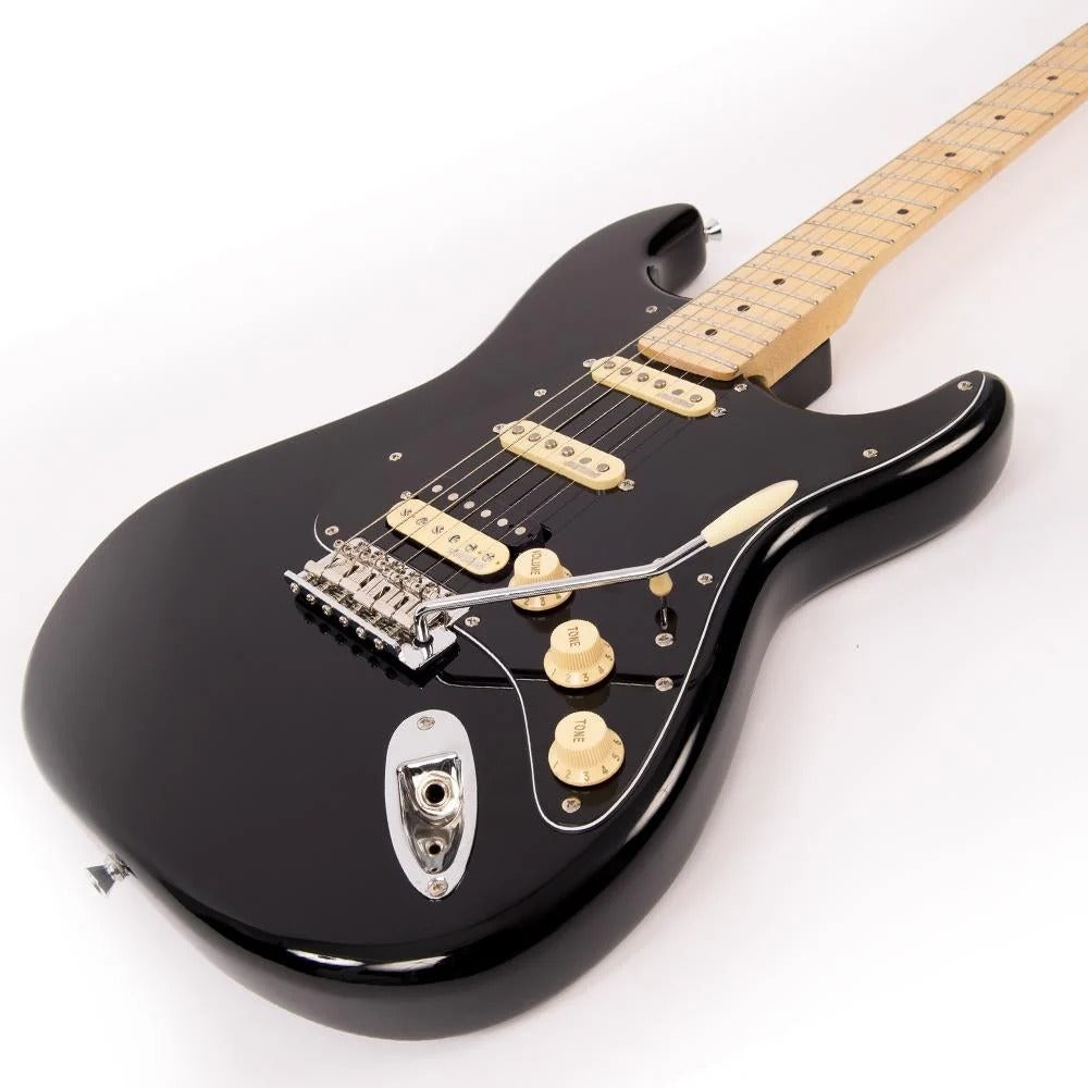 Vintage V6H Reissued Elektro Gitar - Boulevard Black