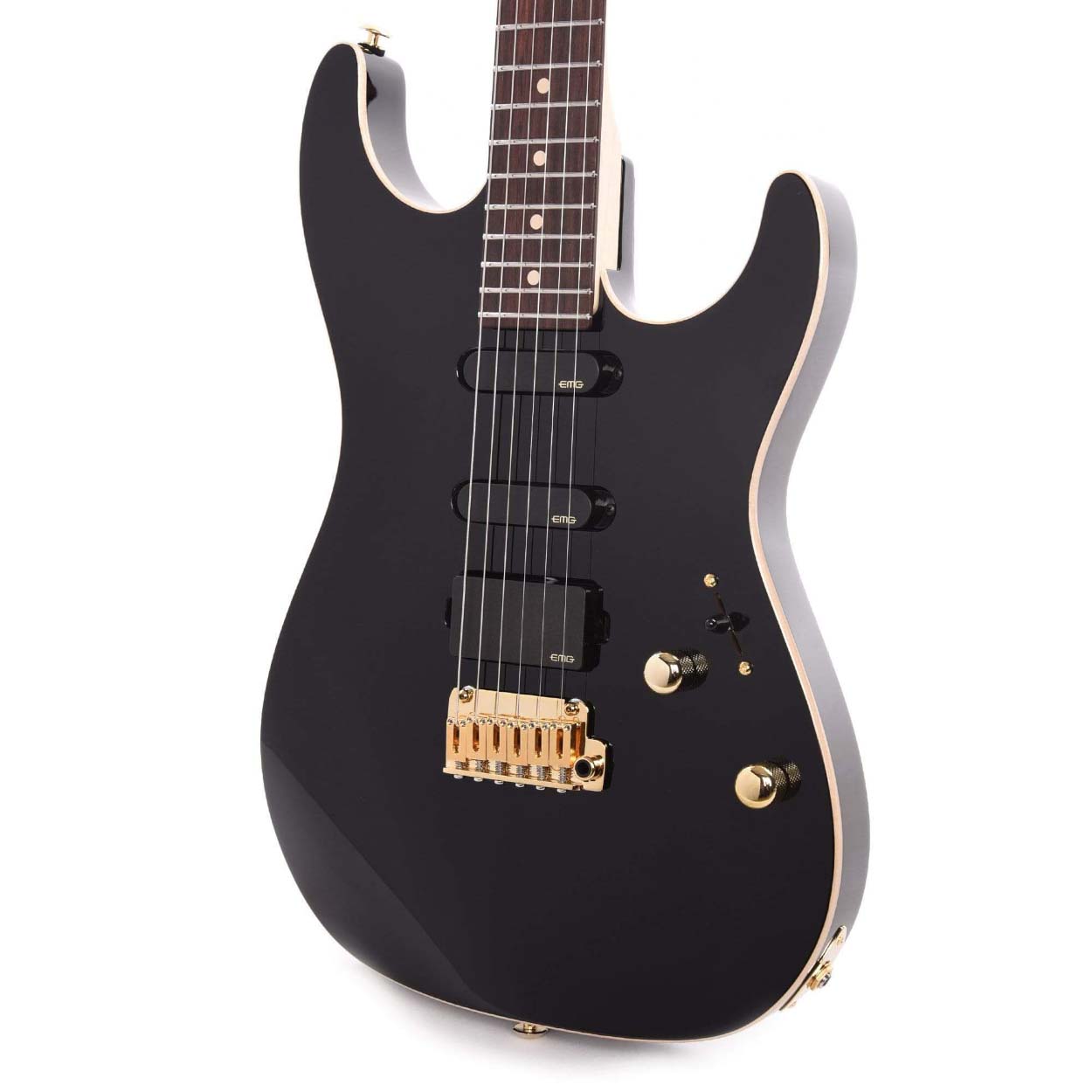 Suhr Limited Edition Standard Legacy EMG HSS Black Okoume/Maple