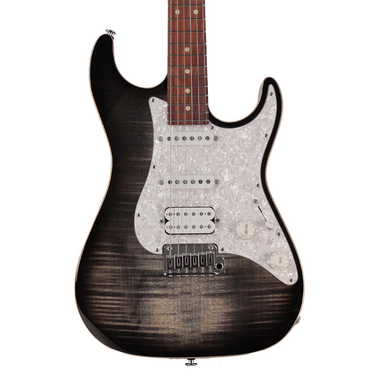 Suhr Standard Plus Trans Charcoal Burst Pau Ferro Fingerboard Hss - Elektro Gitar