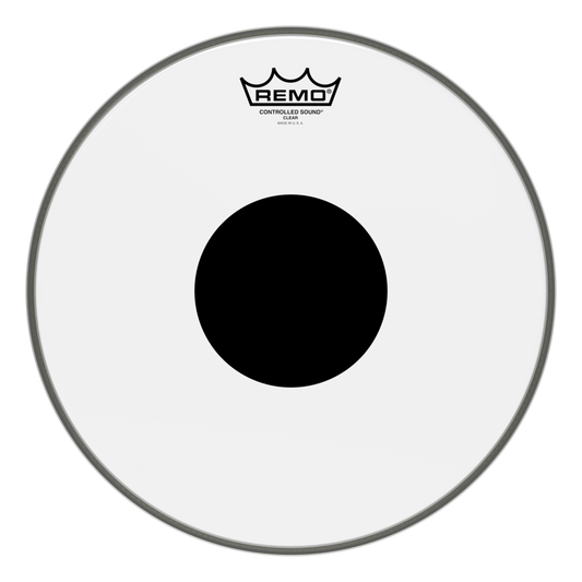 Remo CS-0313-10- Controlled Sound Şeffaf Top Black Dot™ 13" Davul Derisi