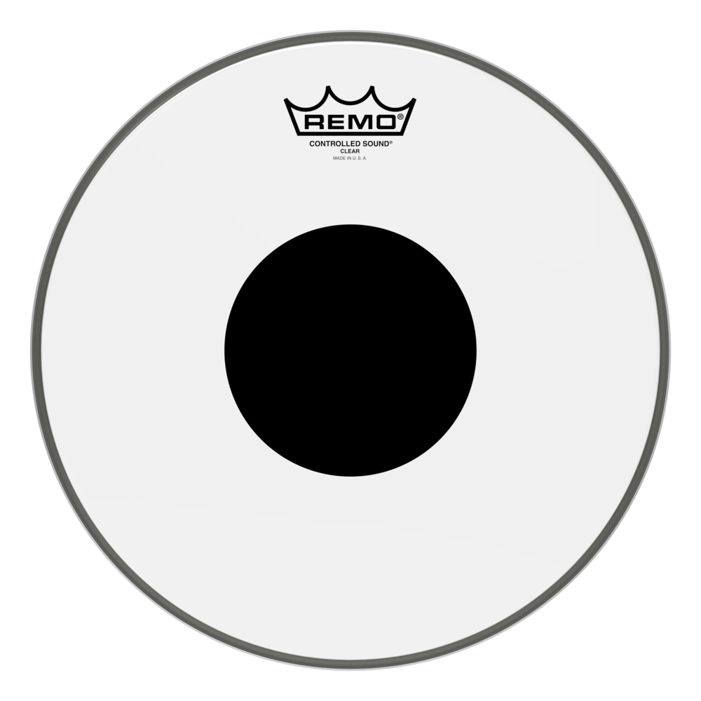 Remo CS-0312-10- Controlled Sound Şeffaf Top Black Dot™ 12" Davul Derisi