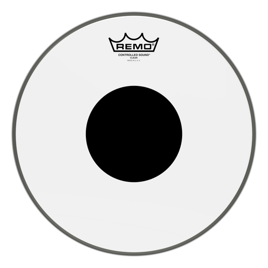 Remo CS-0312-10- Controlled Sound Şeffaf Top Black Dot™ 12" Davul Derisi