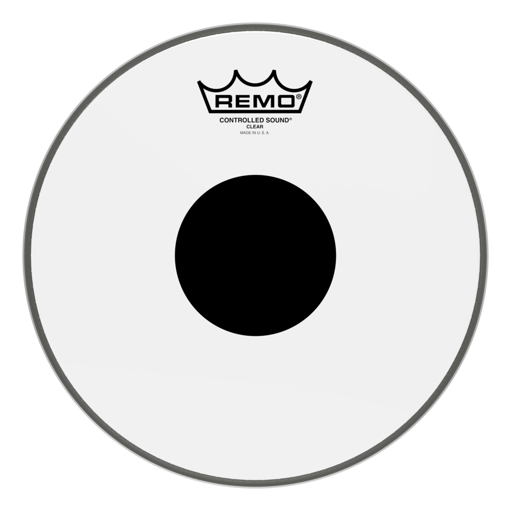 Remo CS-0310-10- Controlled Sound Şeffaf Top Black Dot™ 10" Davul Derisi