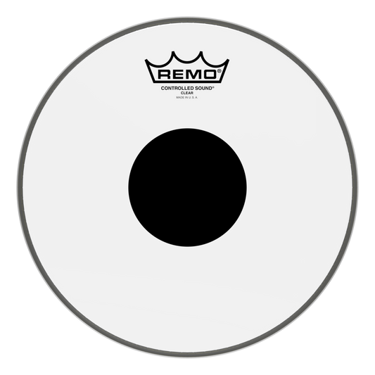 Remo CS-0310-10- Controlled Sound Şeffaf Top Black Dot™ 10" Davul Derisi