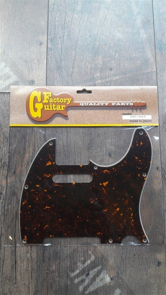 Domo TEP-1TOR-B 8 Delikli Tortoise Shell Telecaster Pickguard