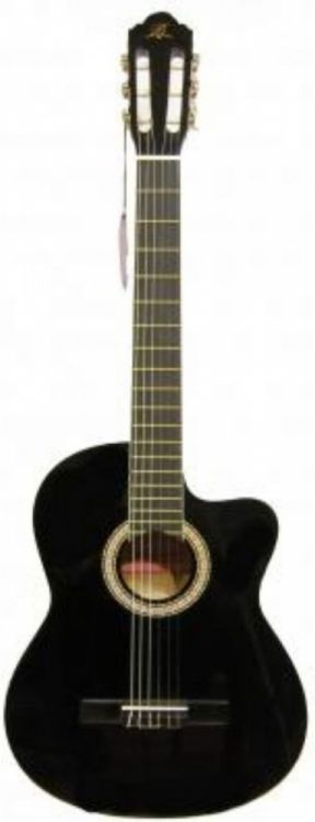 Barcelona LC 3900 CEQ BK Siyah Cutaway Elektro Klasik Gitar
