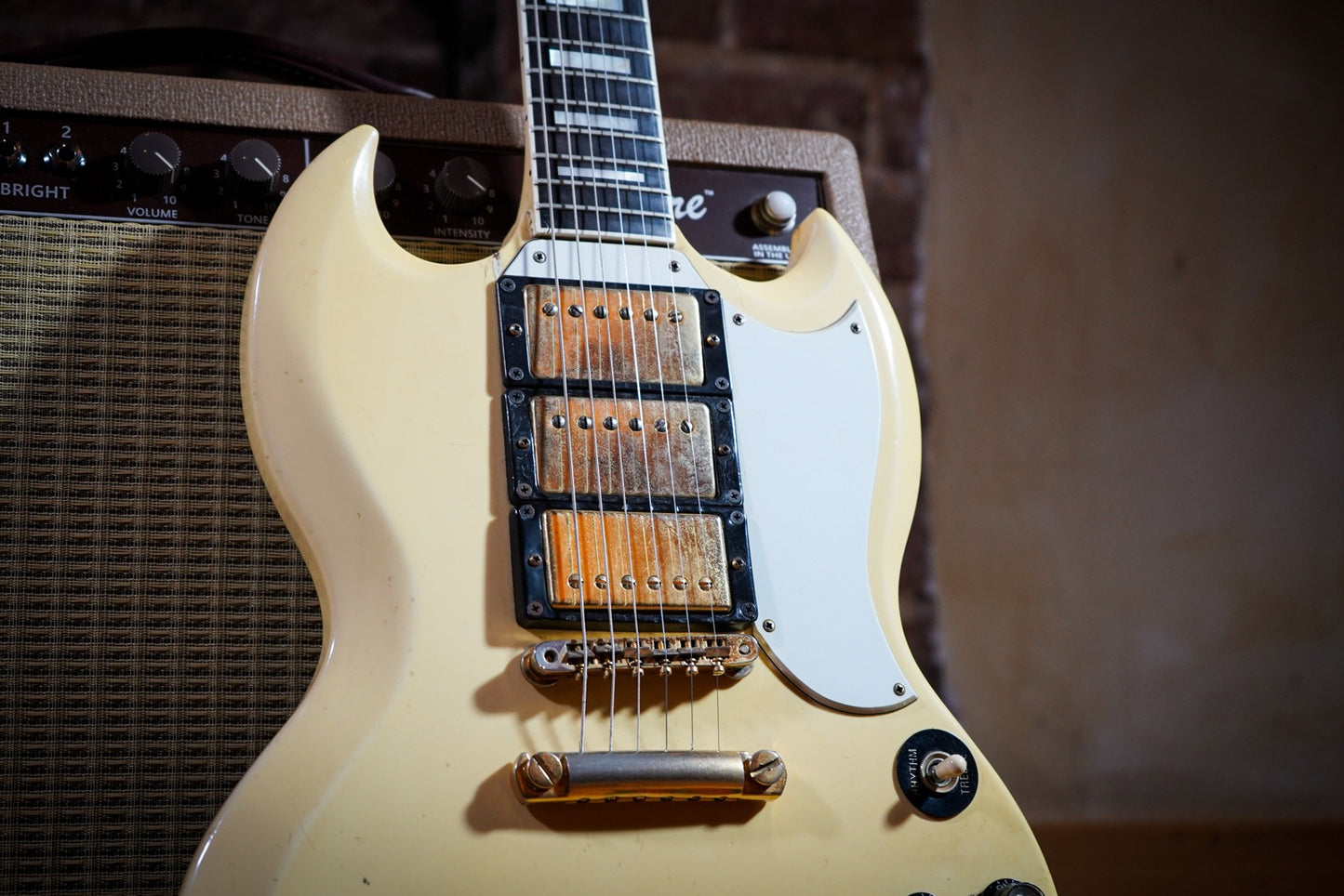 Gibson SG Custom Reissue 1987 - 1991  Elektro Gitar - Antique Ivory