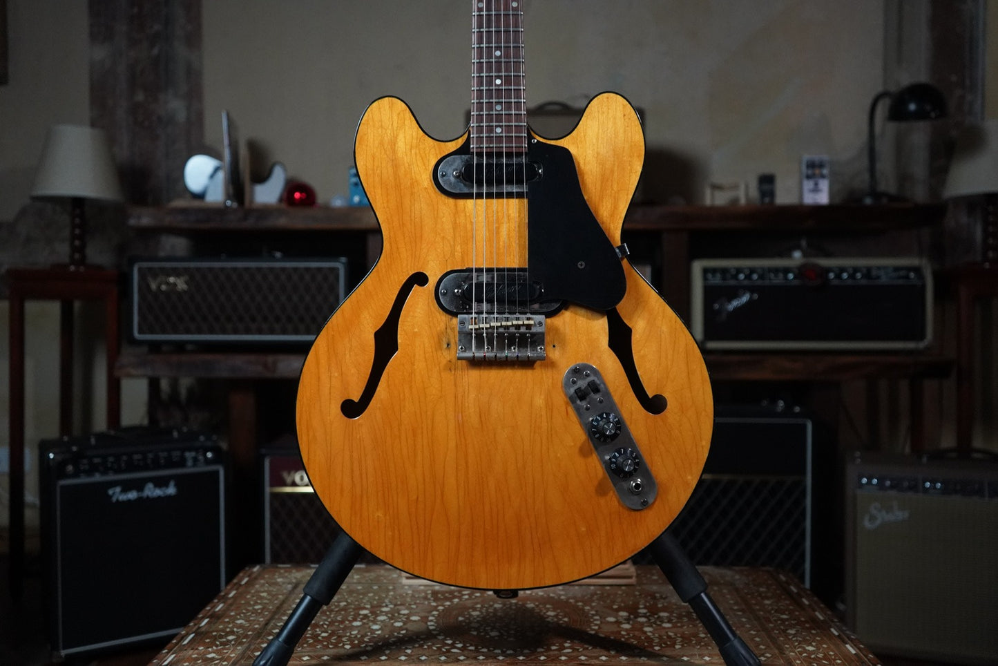 Gibson 1970-72 ES-320TD  Semi Hollow Elektro Gitar - Natural