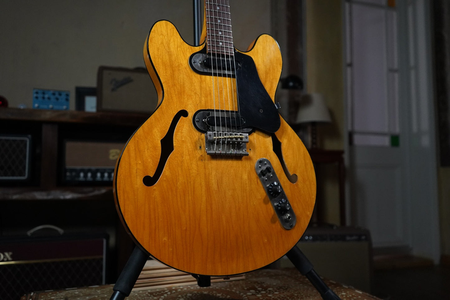 Gibson 1970-72 ES-320TD  Semi Hollow Elektro Gitar - Natural