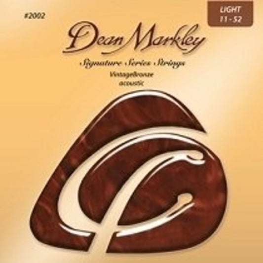 Dean Markley 2002 11-52 Vintage Bronze Light Akustik Gitar Teli