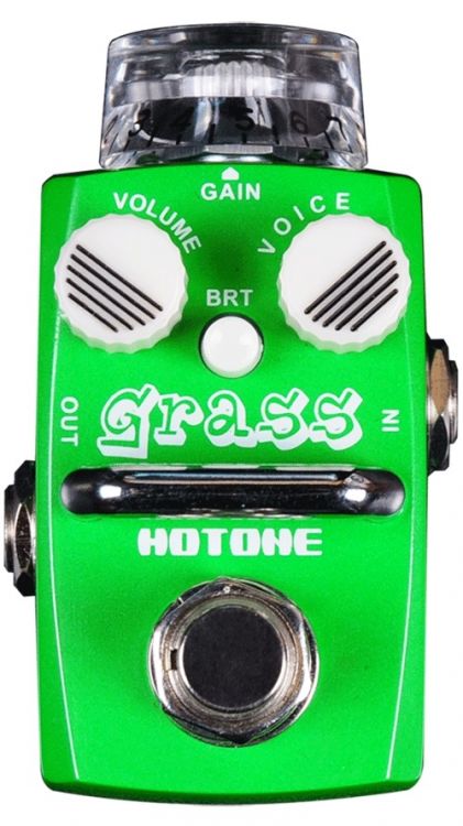 Hotone GRASS SOD-1 Single Footswitch Analog Overdrive Pedal